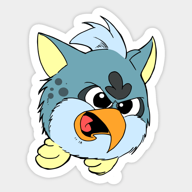 Angry furbs Sticker by oria